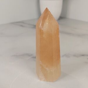 Honey Calcite Tower | Confidence • Clarity • Personal Empowerment